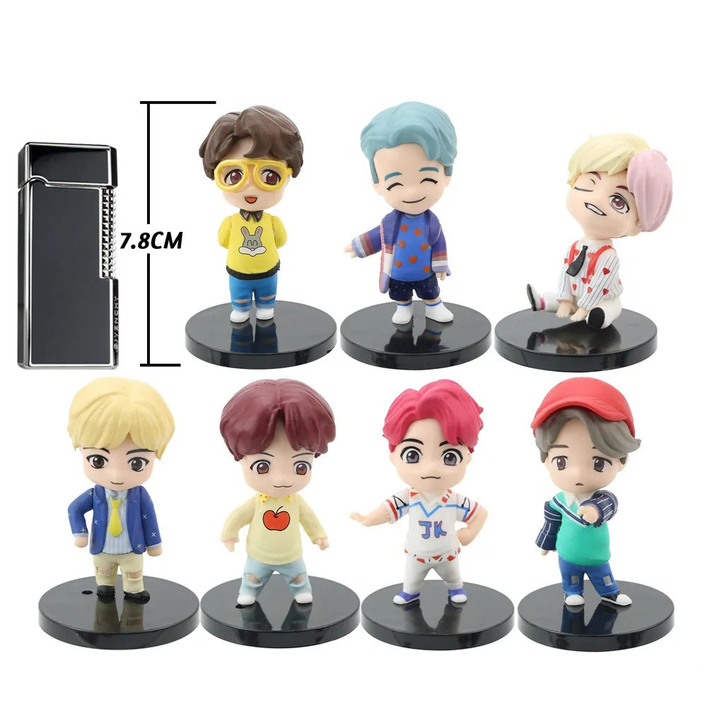 BTS Member Figure Set – 7PCS K-Pop Idol Collectible Toys