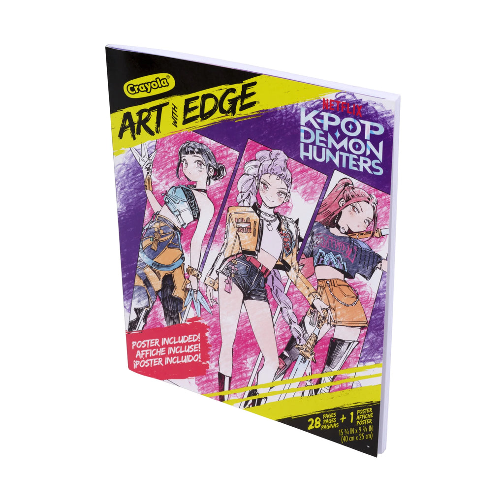 K-Pop Demon Hunters Coloring Book – 28 Pages + Poster