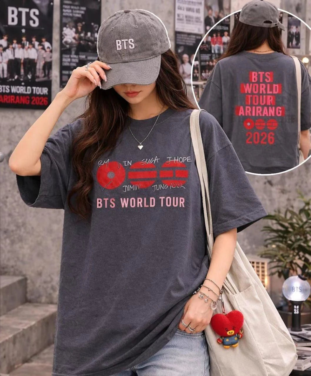 BTS Vintage Tour 2026 ARMY Oversized Cotton T-Shirt