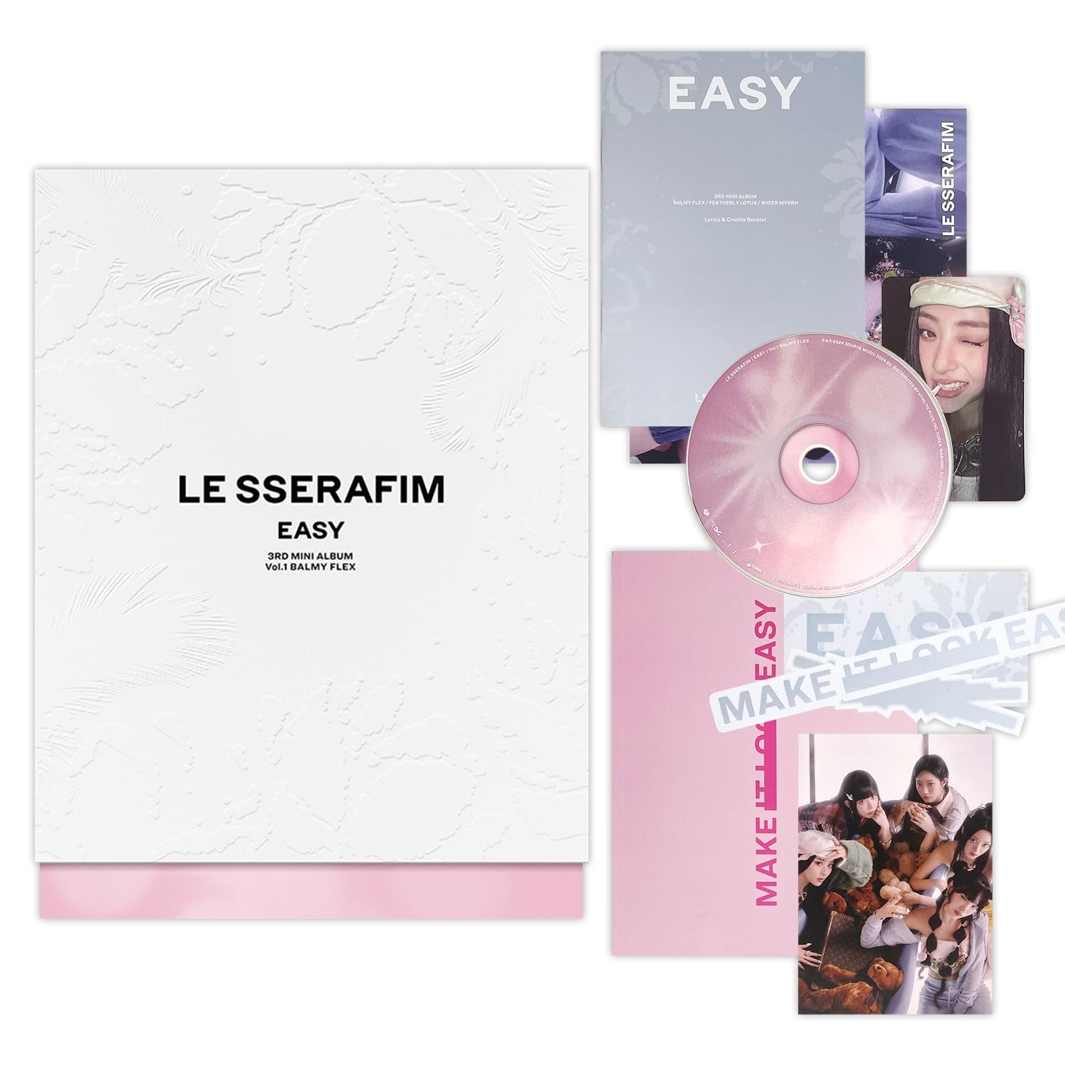 LE SSERAFIM - 3. Mini-Album [EASY] (Photobook Ver. - Vol.1 Balmy Flex) 