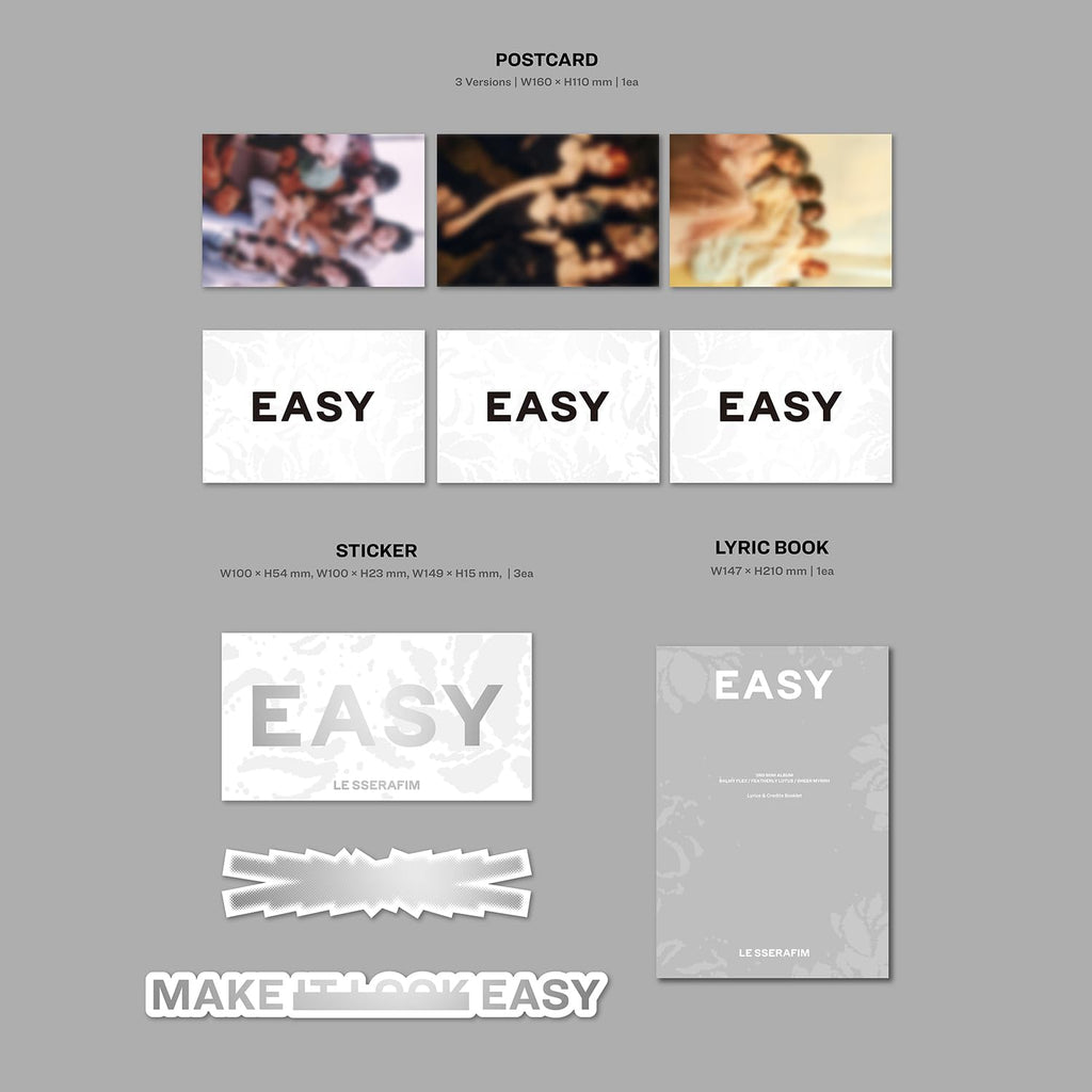 LE SSERAFIM - 3. Mini-Album [EASY] (Photobook Ver. - Vol.1 Balmy Flex) 