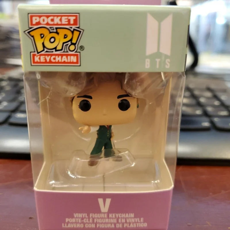BTS Dynamite Figure Keychain Set – RM, Jin, Suga, J-Hope, Jimin, V & Jungkook Collectibles