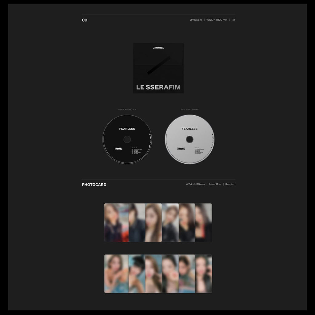 LE SSERAFIM - 1St Mini Album [FEARLESS] (Vol.2 BLUE CHYPRE Ver.) 