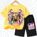 KPOP Cartoon Girls Summer Outfit Set – 2PCS T-Shirt & Shorts