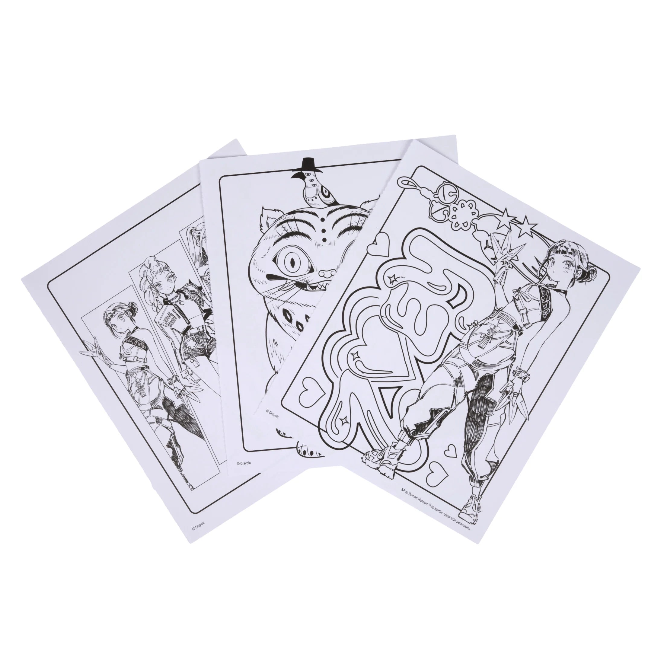 K-Pop Demon Hunters Coloring Book – 28 Pages + Poster