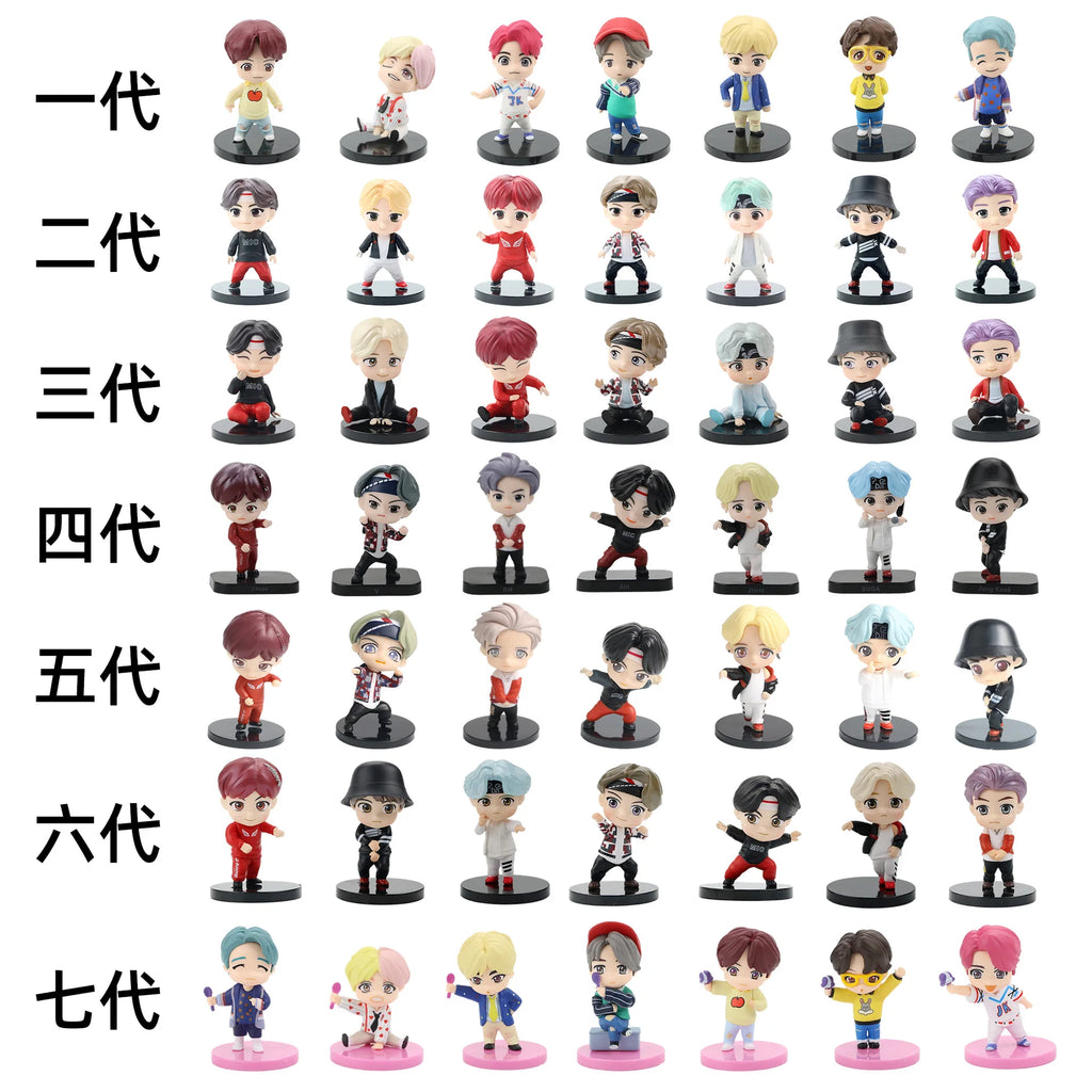 BTS Member Figure Set – 7PCS K-Pop Idol Collectible Toys