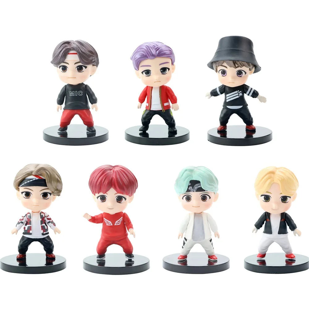 BTS Member Figure Set – 7PCS K-Pop Idol Collectible Toys