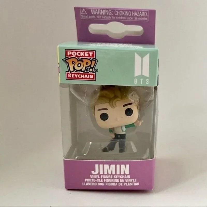 BTS Dynamite Figure Keychain Set – RM, Jin, Suga, J-Hope, Jimin, V & Jungkook Collectibles