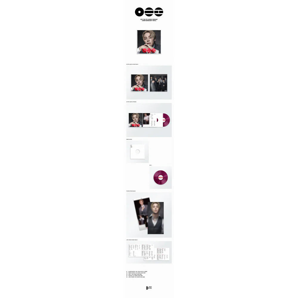 BTS the 5Th Album 'ARIRANG' (Jimin Burgundy Vinyl)