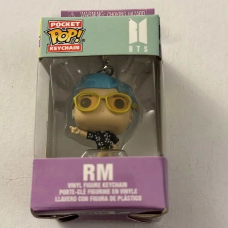BTS Dynamite Figure Keychain Set – RM, Jin, Suga, J-Hope, Jimin, V & Jungkook Collectibles