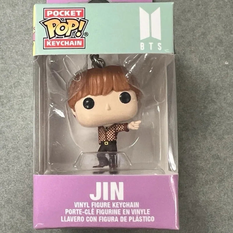 BTS Dynamite Figure Keychain Set – RM, Jin, Suga, J-Hope, Jimin, V & Jungkook Collectibles