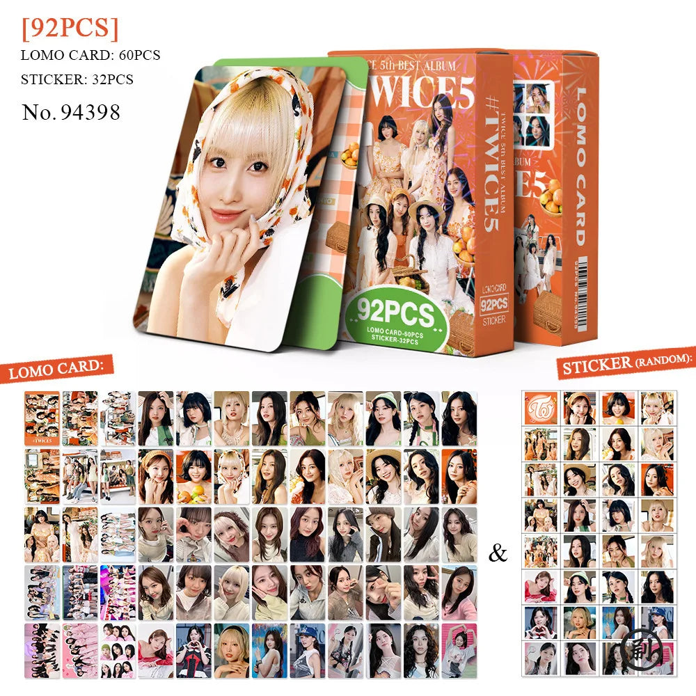 TWICE 2025 Japan Album Photocard Set – 92PCS Collectible Cards