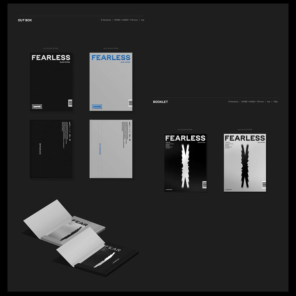 LE SSERAFIM - 1St Mini Album [FEARLESS] (Vol.2 BLUE CHYPRE Ver.) 