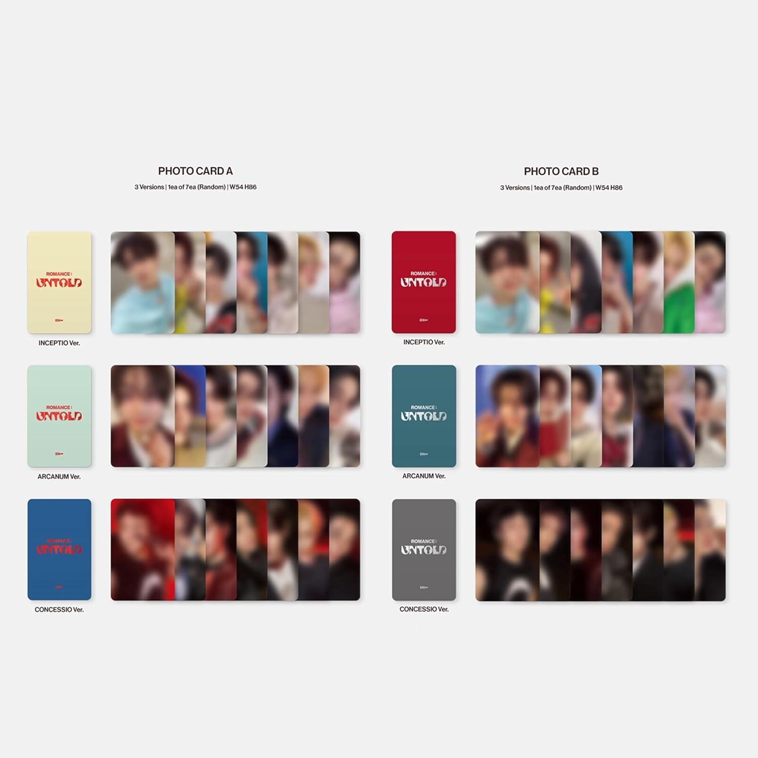ENHYPEN ROMANCE : UNTOLD INCEPTIO Ver. Album Set + Photocards