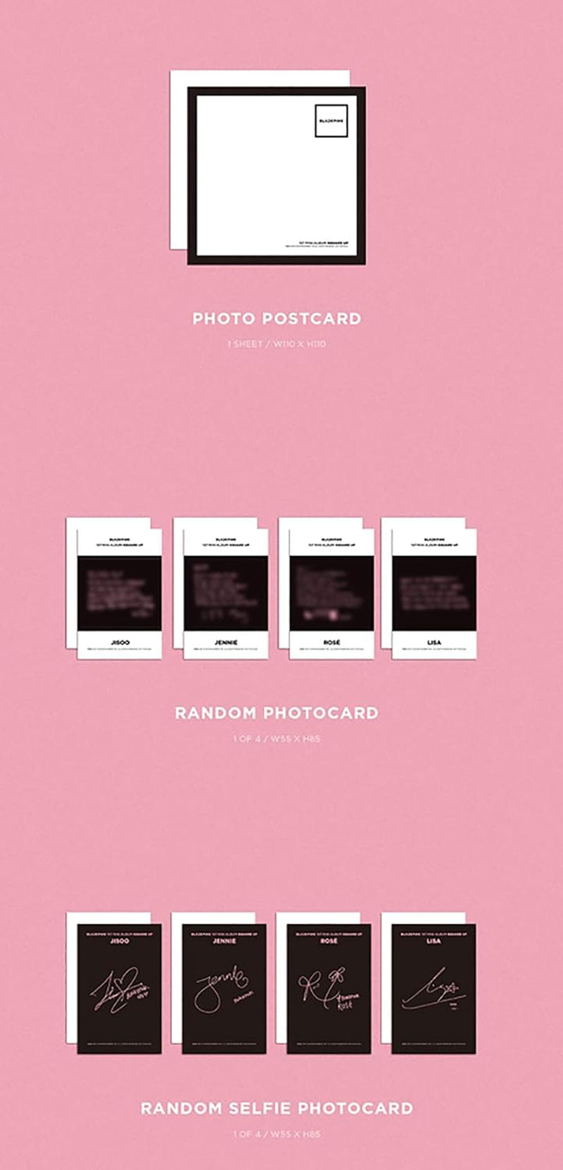 BLACK PINK - 1ST MINI ALBUM SQUARE UP, [BLACK VERSION]