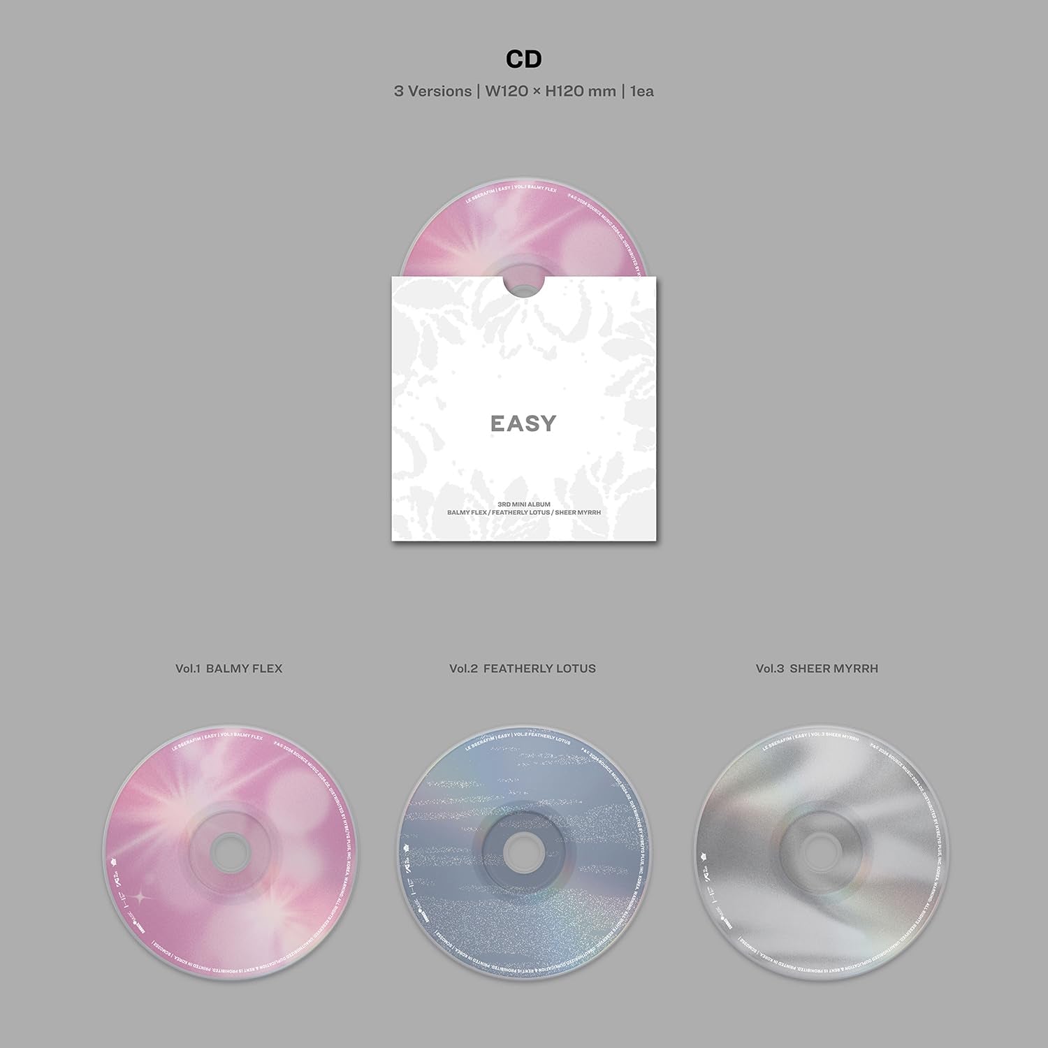 LE SSERAFIM - 3. Mini-Album [EASY] (Photobook Ver. - Vol.1 Balmy Flex) 