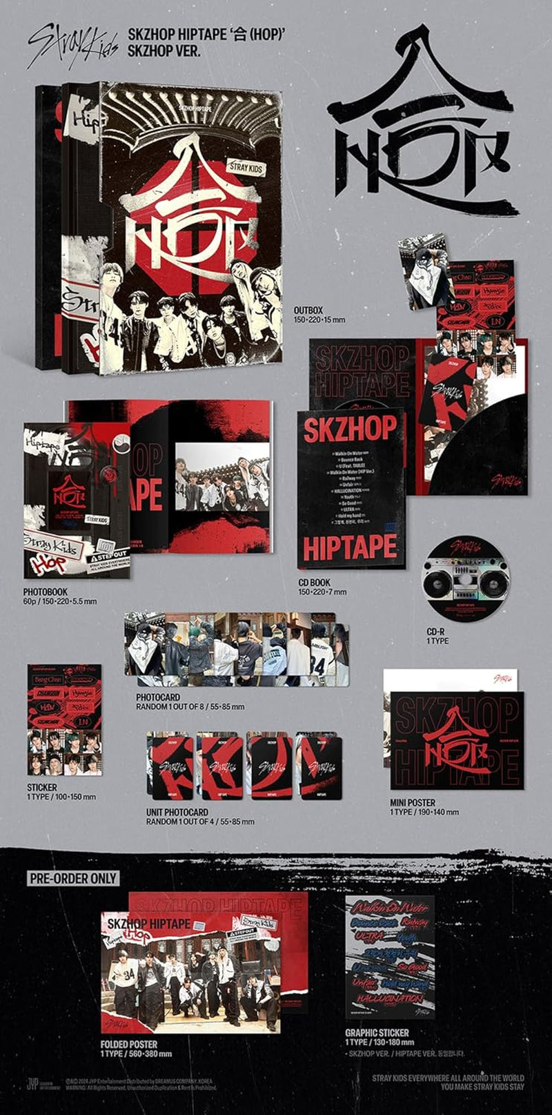 Stray Kids SKZHOP HOP Album Set – Photobook & Photocards Edition