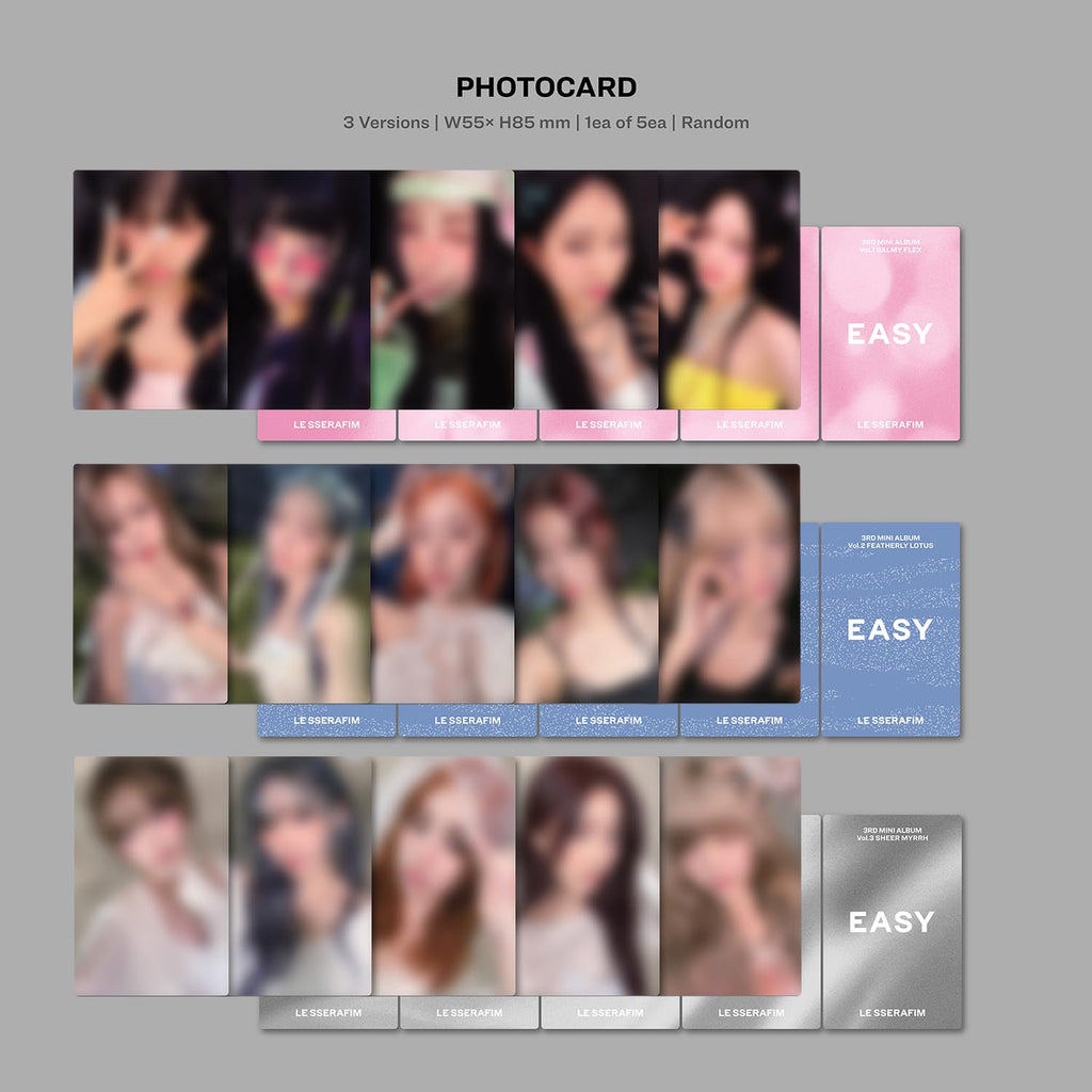 LE SSERAFIM - 3. Mini-Album [EASY] (Photobook Ver. - Vol.1 Balmy Flex) 