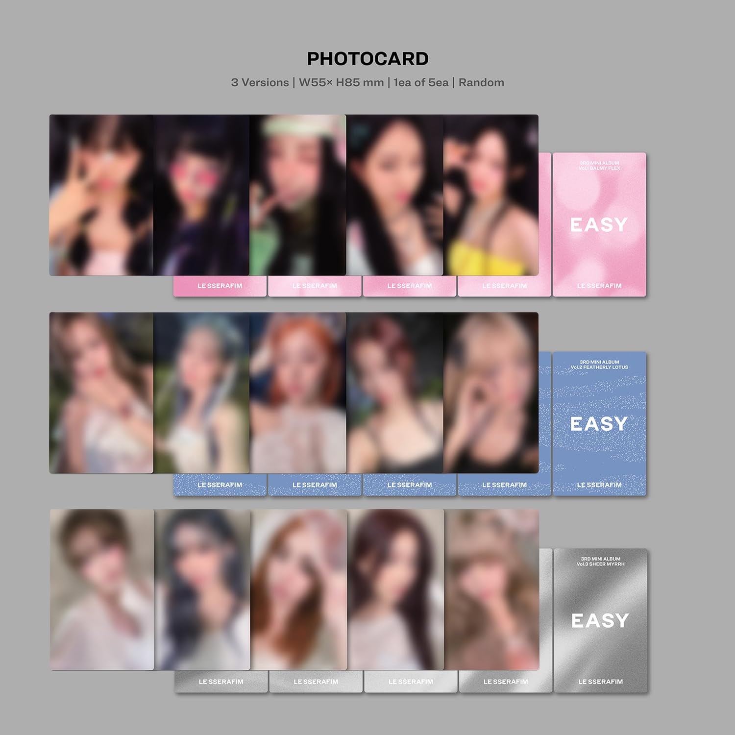 LE SSERAFIM - 3. Mini-Album [EASY] (Photobook Ver. - Vol.1 Balmy Flex) 