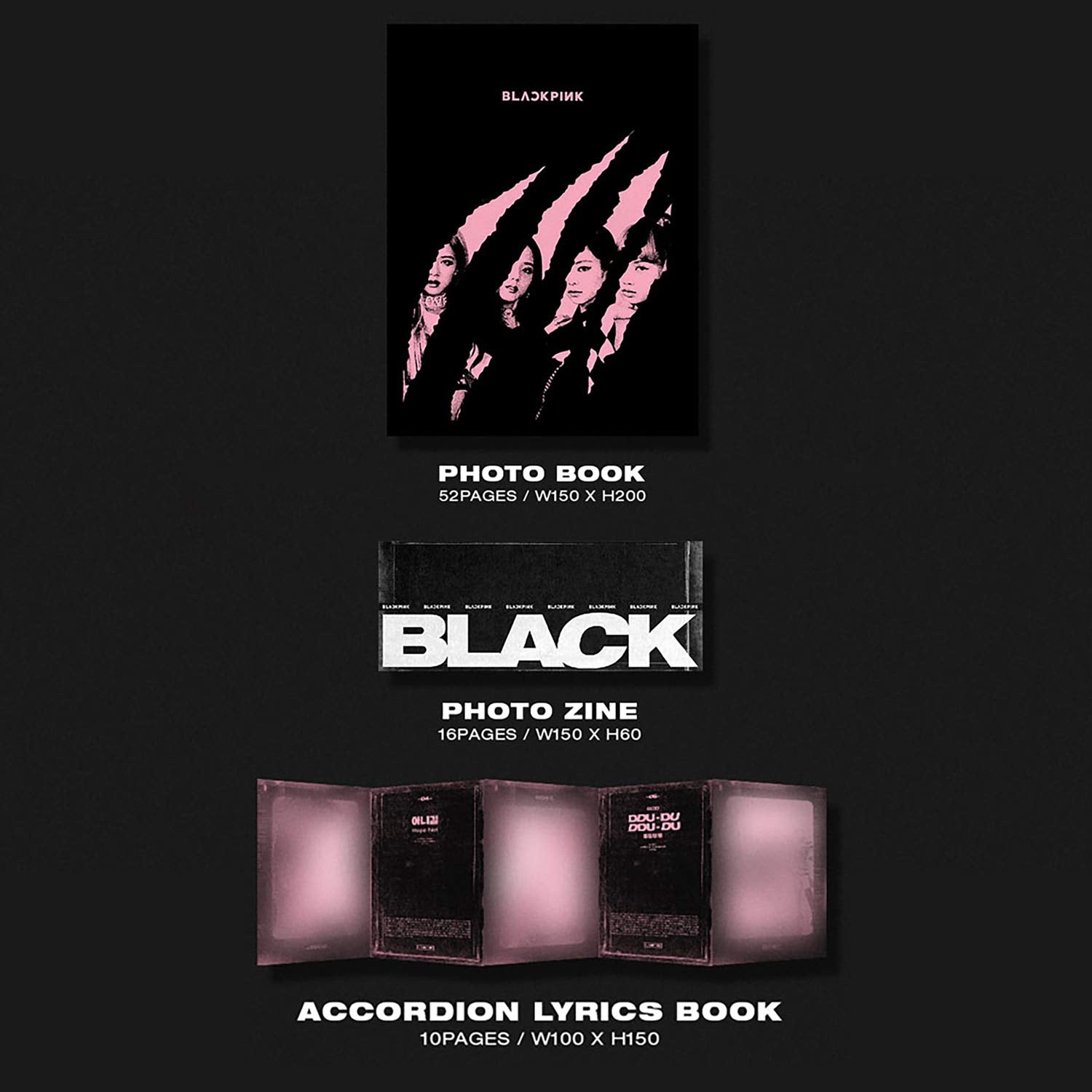 BLACKPINK – Kill This Love (Black Version) 2nd Mini Album (CD + Photobook + Extras)