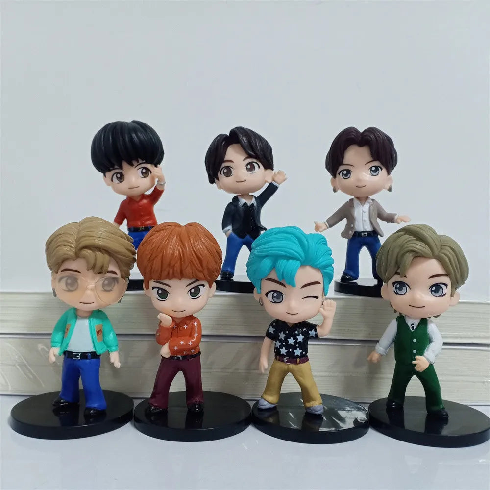 BTS Member Figure Set – 7PCS K-Pop Idol Collectible Toys