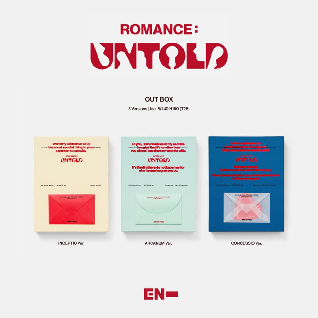 ENHYPEN ROMANCE : UNTOLD INCEPTIO Ver. Album Set + Photocards