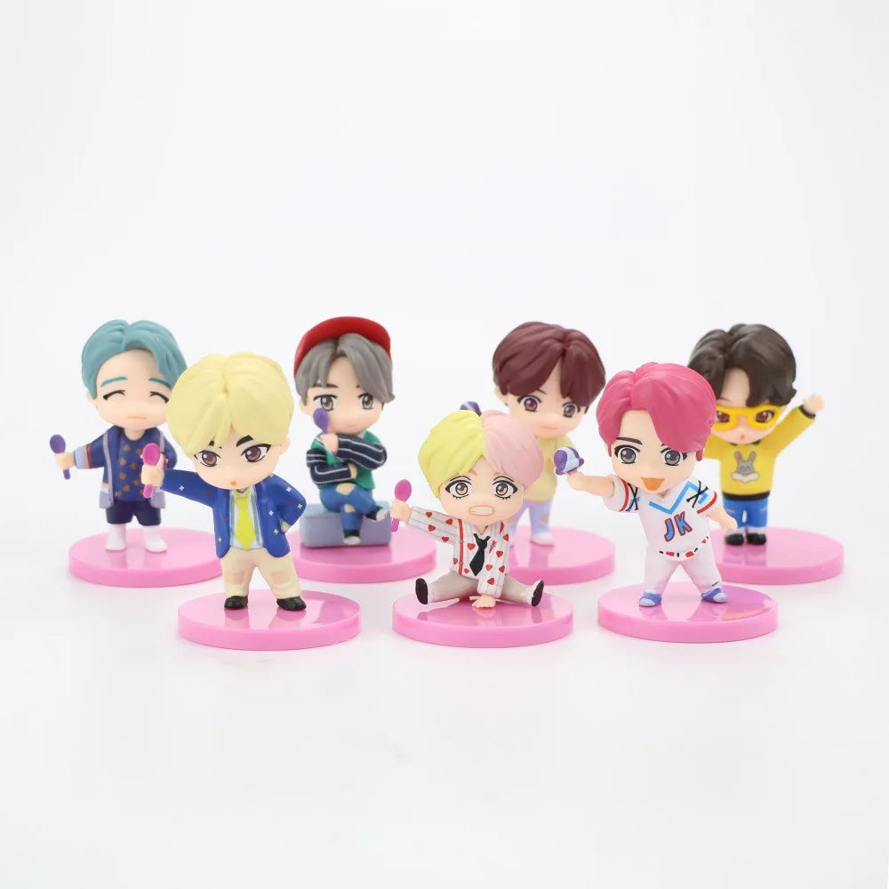 BTS Member Figure Set – 7PCS K-Pop Idol Collectible Toys