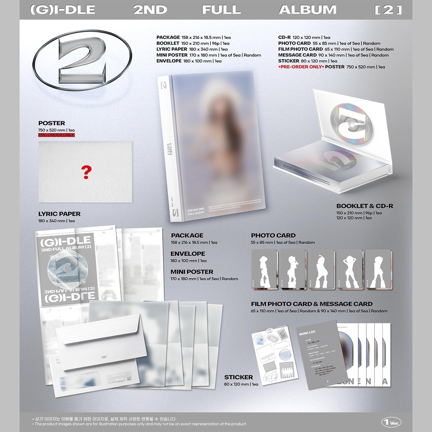 (G) I-DLE - 2Nd Full Album (1 Ver.)