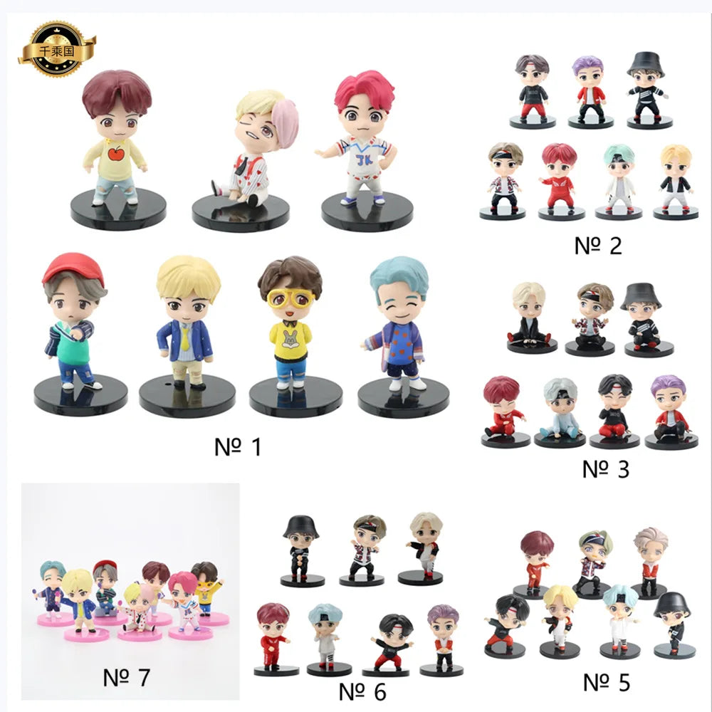 BTS Member Figure Set – 7PCS K-Pop Idol Collectible Toys