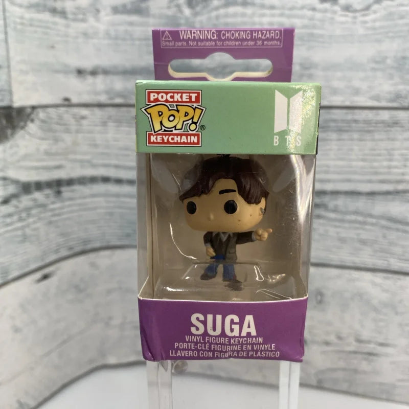 BTS Dynamite Figure Keychain Set – RM, Jin, Suga, J-Hope, Jimin, V & Jungkook Collectibles