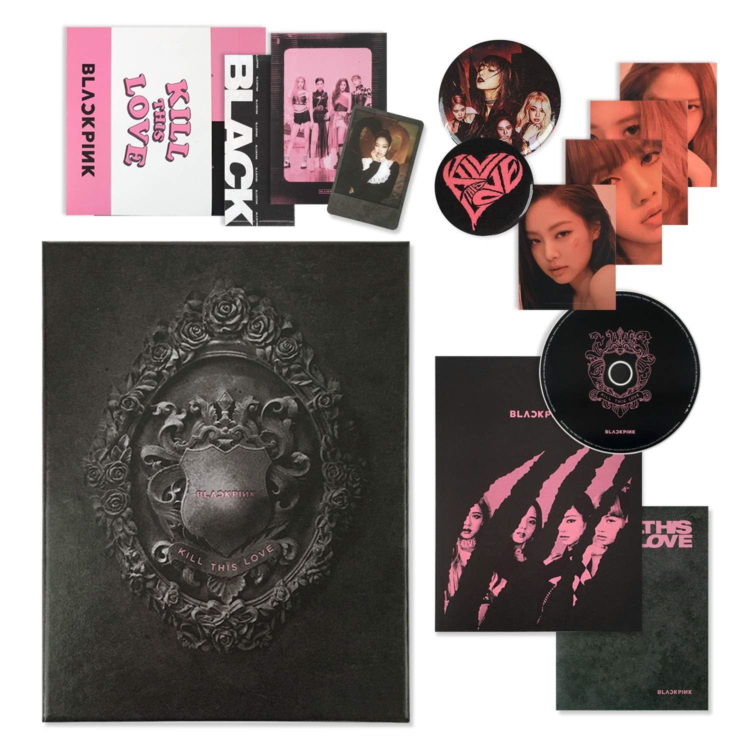 BLACKPINK – Kill This Love (Black Version) 2nd Mini Album (CD + Photobook + Extras)