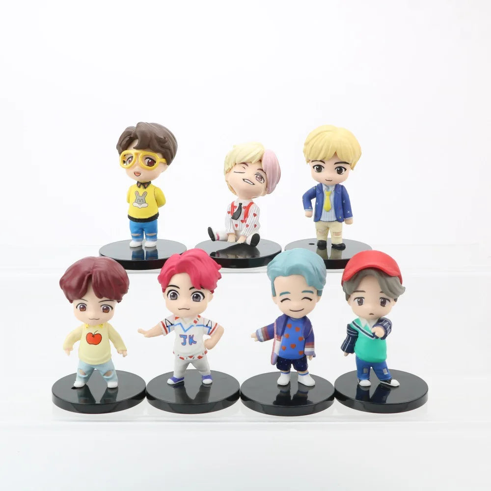 BTS Member Figure Set – 7PCS K-Pop Idol Collectible Toys