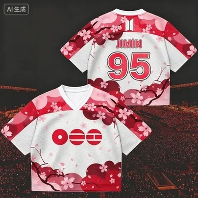 BTS Idol Print T-Shirt 2026 - Modernes K-Pop Kurzarmshirt