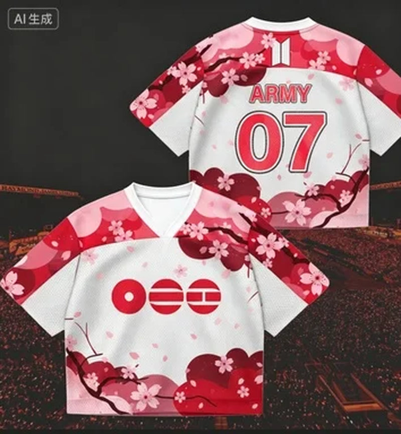BTS Idol Print T-Shirt 2026 - Modernes K-Pop Kurzarmshirt