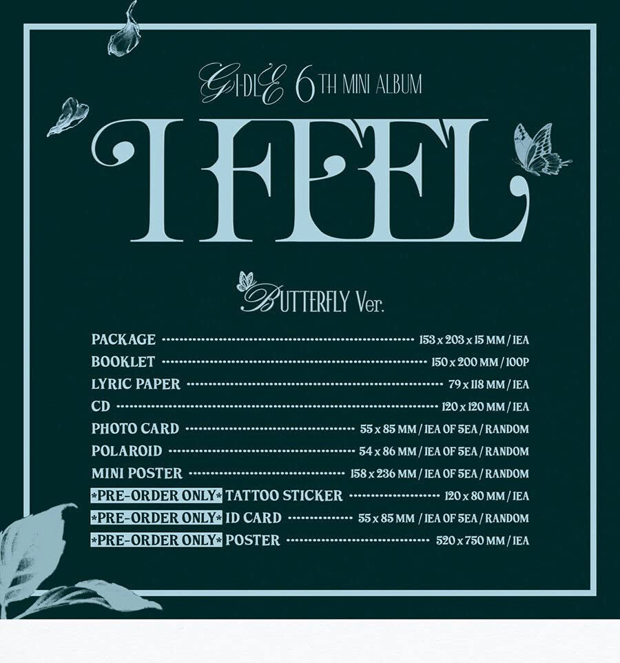 (G) I-DLE - 6Th Mini Album ( BUTTERFLY Ver. )