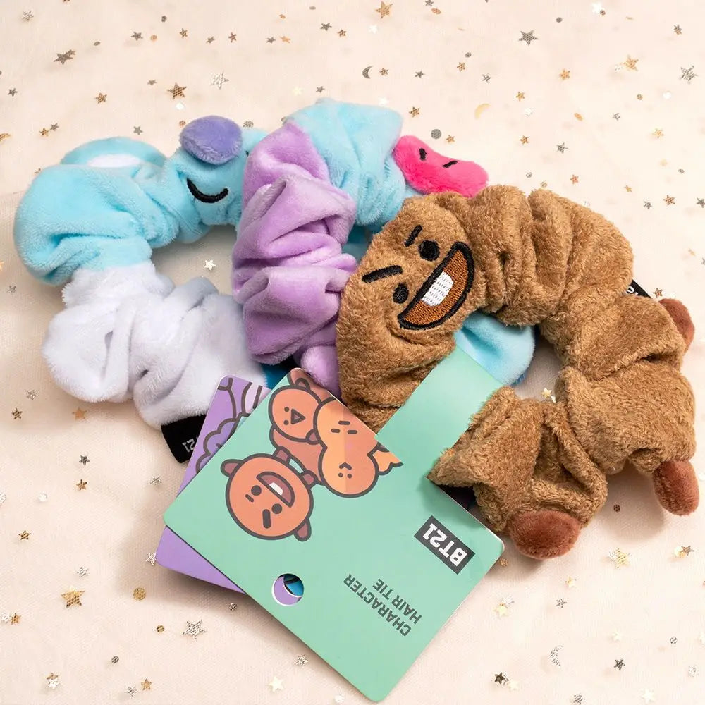 BT21 Kawaii Scrunchie – Soft BTS Hair Band